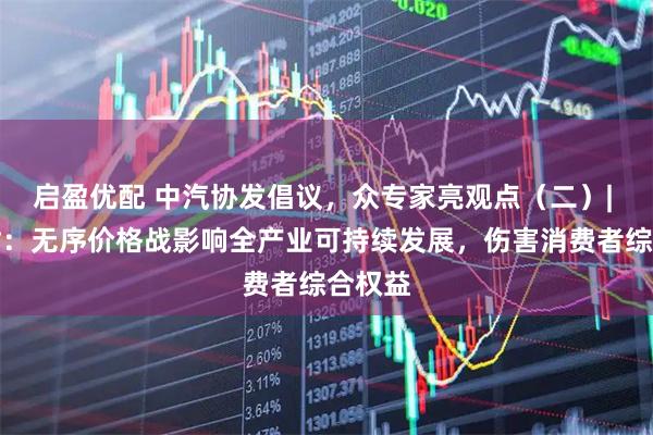 启盈优配 中汽协发倡议,众专家亮观点(二)| 崔东树:无序价格战影响全产业可持续发展,伤害消费者综合权益